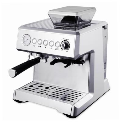 China Hotel Grinder Grinding Italy Coffee Maker Cappuccino Espresso Coffee Machine for sale