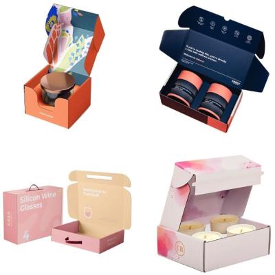 China Custom Mailing Box Recyclable Luxury Cosmetic Recycled Color Print Mailing Box Small Logo Packaging Paper Box for sale