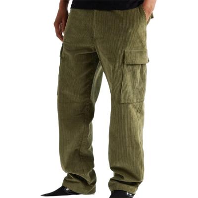 China Wide Leg Waterproof Sublimation Anti-Wrinkle Cargo Corduroy Male Track Pants Wide Leg Pants For Men for sale