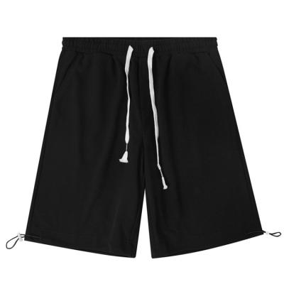 China Custom Anti-wrinkle High Quality Solid Cotton Beach Jogging Men Plain Shorts for sale