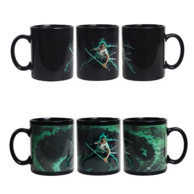 China Viable Anime Cartoon Gift Design Heat Changing Mugs Wholesale Sublimation Ceramic Mugs Coffee Mug for sale