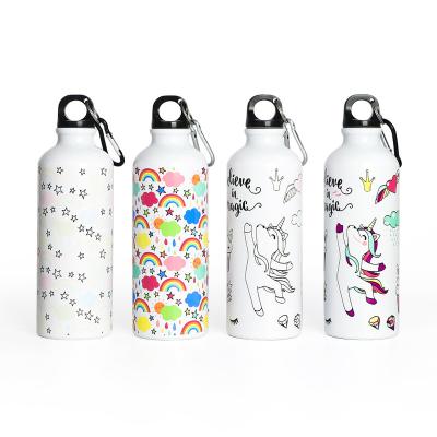 China New Viable Color Large Capacity Outdoor Sports Kettle Aluminum Cold Color Changing Cup Water Bottle for sale