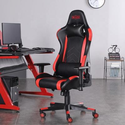 China Seb Popular Products 2022 2D PC Computer Cooling Silla Gamer Gaming Chair Red Racing Armrest for sale