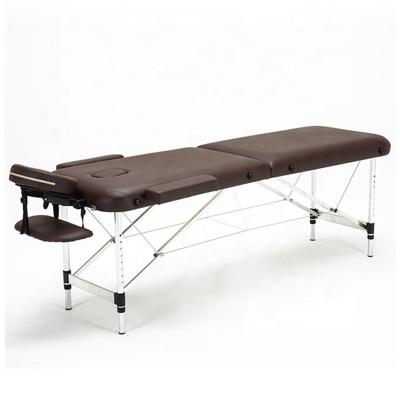 China SEB Hot Sell Salon Furniture Eco-Friendly Folding Portable Light Weight Portable Folding Leg Brown Spa Massage Spa Beds for sale