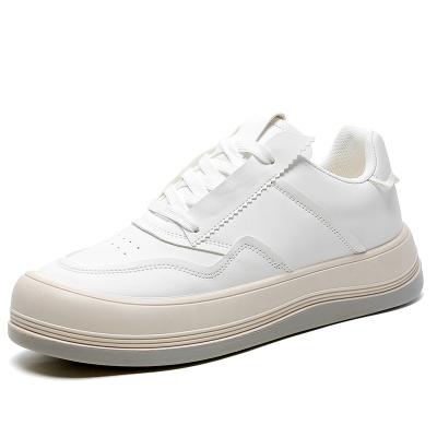 China Hot Sale Fashionable Sweat-absorbent Mens White Shoes Low Cut Man Sneakers for sale