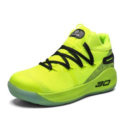 China Fashion trend hot sale unisex breathable basketball shoes high neck fly to knit upper basketball shoes for sale