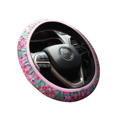 China Universal Car Neoprene Resistance Sports Steering Wheel Cover Flexible Soft Skid Automobile Steering Wheel Protector for sale