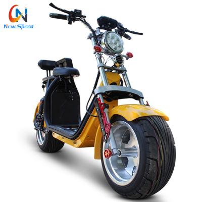 China Fat Tire 2 Electric Scooter 1000W 60V 1001-2000W Citycoco Unisex Electric Scooter New 2021 Style For Adult for sale