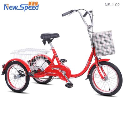 China New 16 20 Steel 24 Inch Older Vegetable Basket Adult Tricycles for sale