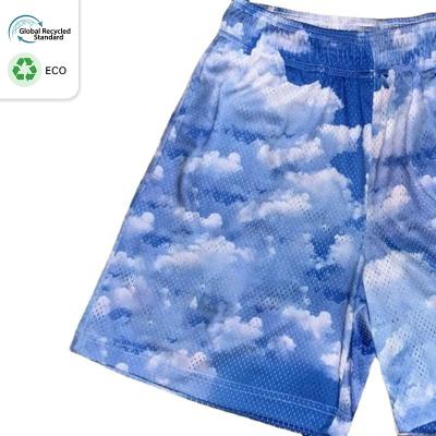 China Repeve Fit Polyester Mesh Basketball Shorts Two Deep Breathable Cropped Side Edge Pockets Summer Mens Basic Shorts for sale