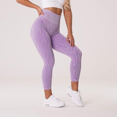 China Zebra Stretch Comfort High Waist Seamless Women's Leggings Crac! crack! Breathable Seamless Fitness Leggings Sports High Waist Elastic Yoga Panties for sale