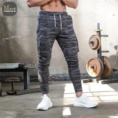 China Hot Selling Marvili Anti-wrinkle Sports Fitness Slim Fit Men's Sportswear Pants Pure Suction Rope Color Elastic Leisure With Back Pocket 3/4 Pants for sale