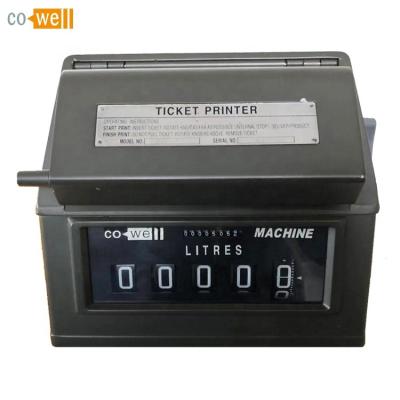 China ticket printer for liquid checks feed JSQ-4 mechanical flowmeter counter for sale