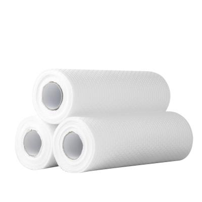 China Wholesale Stocked Lazy Nonwoven Eco-Friendly Disposable Rag Kitchen Paper Towel Rolls Dish Cloth for sale