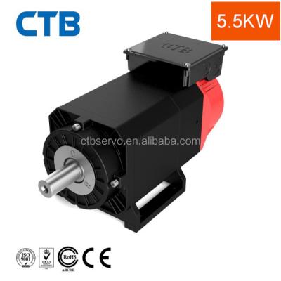 China 26.3 N.m 5.5KW 15000 RPM Totally Enclosed AC Spindle Motor And Servo Drive zu verkaufen