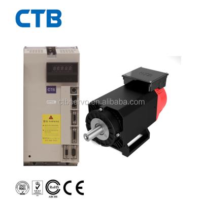 China Positioning/stopping/precise speed control/rigid axis/tapping bore/C of PLC control AC spindle motor servo milling drive for sale