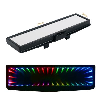 China 3D & LED Customized Rectangle Shiny Auoto Parts Car Unlimited Colorful Light Car Led View Mirror Car Light for sale