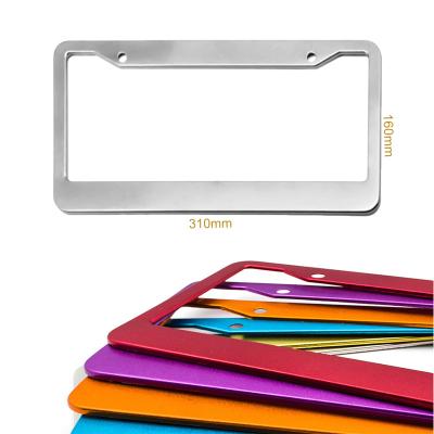 China Personalized License Plate Frame European Car License Plate Frame Multiple Color Custom License Plate Frames Wholesale for sale