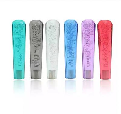 China JDM Universal Crystal Car Gear Shift Knob Bubble Manual Gear Stick Lever Head Shifter Auto Accessories Transparent Car Shift Knob for sale