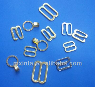 China Underwear Stainless Steel Bra Strap Slider And Hook for sale