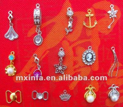 China Charming Underwear Bra Alloy Accessory Charm for sale