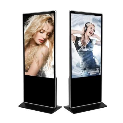 China Display digital de 55 pulgadas en pie en el piso con gran ángulo de visión en venta