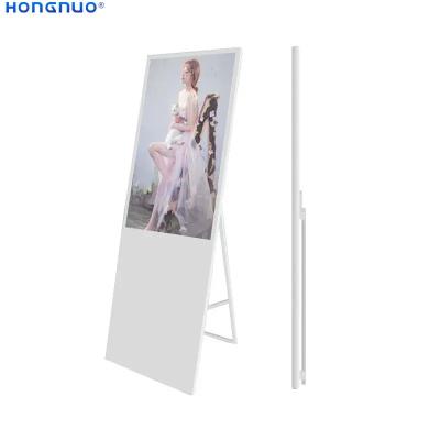 China 55 Inch Flexible Free Standing Digital Display Screens Portable For Advertising for sale