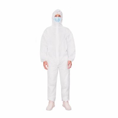 China Breathable Disposable Nonwoven PP Coverall Occupational Safety Coverall With Hood for sale