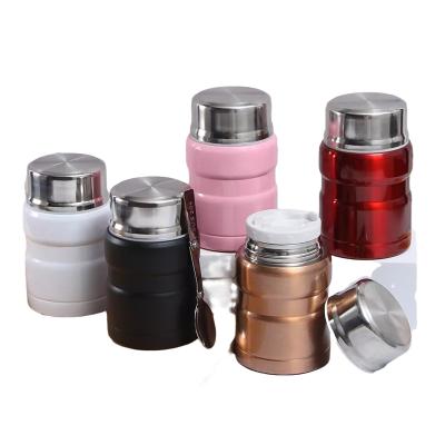 China Cute Design Sustainable 500ml Vacuum Insulated Container Soup Food Flask Set Stainless Steel Food Flask For Kids for sale