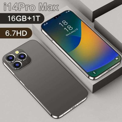 China Dual SIM Card I14 Pro Max Original Smartphones Global Version Celulares 16gb+512gb Core 5g Phone I14 10 Left Cell Phone Cellphones for sale