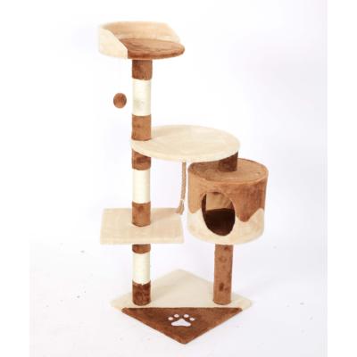 China Sustainable Cat Tree Scratcher Furniture Cat Large Activity Climbing Ladder for sale