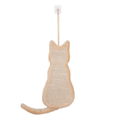 China Sustainable Cat Scratch Board Design Pet Toy Sisal Cat Vertical Scratch Board for sale