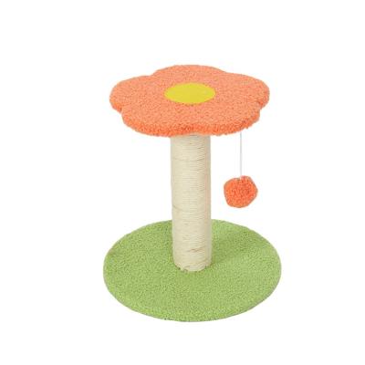 China New Sustainable Cat Tree Climbing Cat Litter Tree Scratching Cat Scratching Board Toy Flower Series for sale