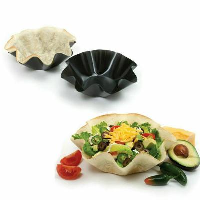 China Pan Taco Salad Bowl Cake Pan Taco Salad Bowl Cake Pan Taco Salad Bowl Non-Stick Non-Stick Flower Shaped Pan Tortilla Carbon Steel Salad Bowl Bakeware Baking Tray for sale