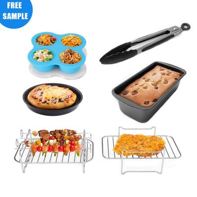 China Manufacturer Air Fryer Hotel Accessories Set With BBQ Grill Clip Pizza Cake Pan Baking Basket Bread Cooking Tool for sale