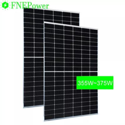 China Wholesale high quality mono high efficiency 355w-375w solar power system cheap solar panel system for home for sale