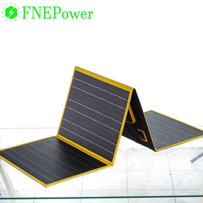 China Outdoor 100W 18V Folding Foldable Bag Portable Solar Panel Covering Solar Power 210mmx210mm for sale