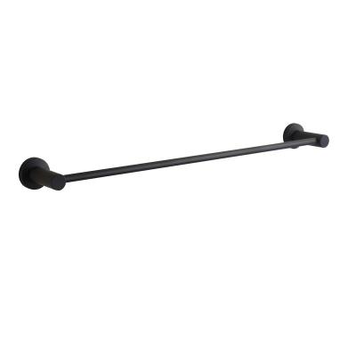 China Wall Mounted Heater Bathroom Black Zinc Alloy Single Towel Rod for sale