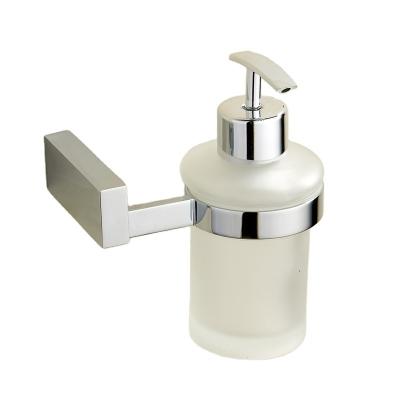 China Foam Wall Mounted Soap Dispenser 19638A Bathroom Accessories Glass Liquid Soap Dispenser for sale