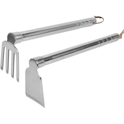 China 201 Stainless Steel Reasonable Price Hand Tools Agriculture Hoe With Handle For Growing Plants for sale