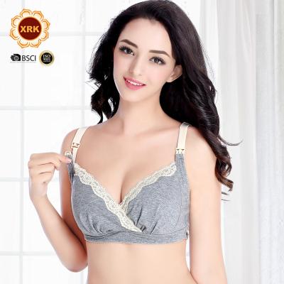 China New Arrival Breathable Women Seamless Support Breastfeeding Underwear Lace Maternity Nursing Bras for sale