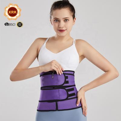 China Hot Selling Latex Breathable Slimming Trimmer Belt Weight Loss Women Corsets Plus Size Logo Waist Trainer Custom Made for sale