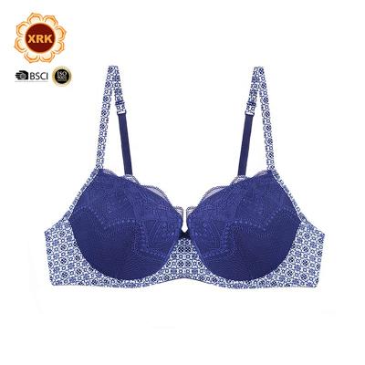 China New Design Low Price QUICK DRY Ladies Stitching Print Breathable Girls Cute Flowers Bra For Woman for sale