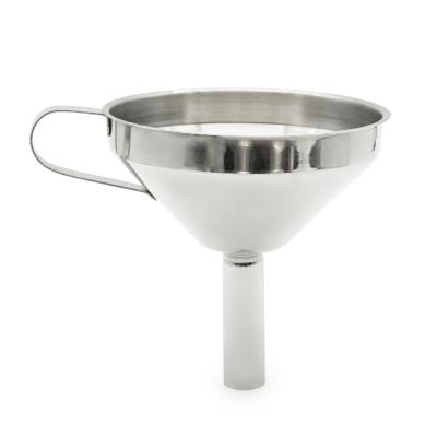 China Amazon Sustainable Hot Sale Food Grade 304 Stainless Steel Metal Metal Drinking Funnel With Filter Strainer for sale