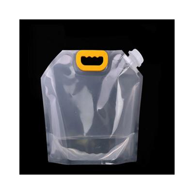 China Newest Hot Selling Transparent Plastic Bags Moisture Proof Stand Up Pouches Foldable Spout Water Pouches for sale