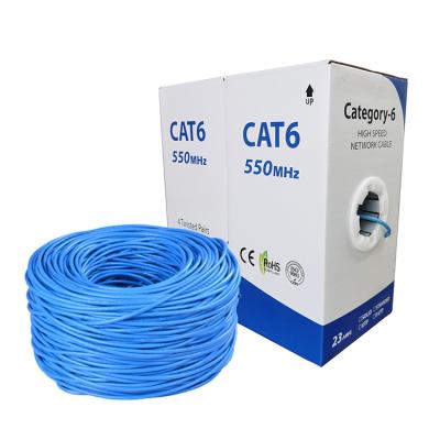 China A.W.G. Changbao Solid Bare Copper 305m 1000ft 23awg 24awg 23 4 Pair Since Utp Indoor Network Cat6 Lan Cable for sale