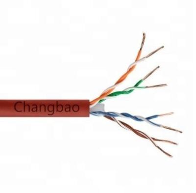 China Changbao bare copper stranded 305m 4 pair UTP cat6 stranded LAN network Ethernet communication cables for sale