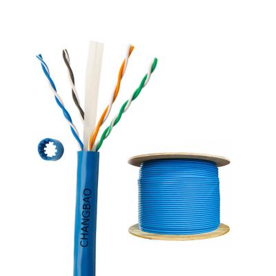 China Changbao solid bare copper cat6a ftp shielded cabo cat6a solid ethernet lan network cable 23awg 1.5mm for sale