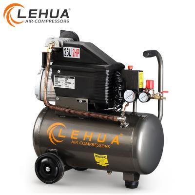 China Lubricated Professional 25Liter Piston Air Compressor 2hp AC Compressor Drive for sale