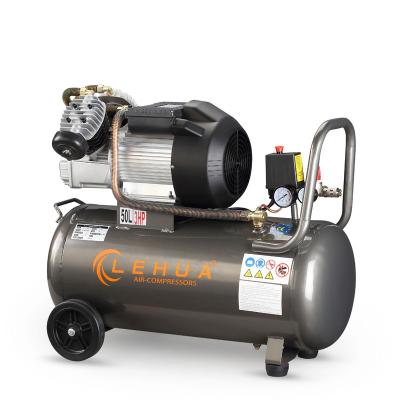 China 50L 3HP 2.2KW 250L/min Lubricated Direct Driven Portable Air Compressor for sale